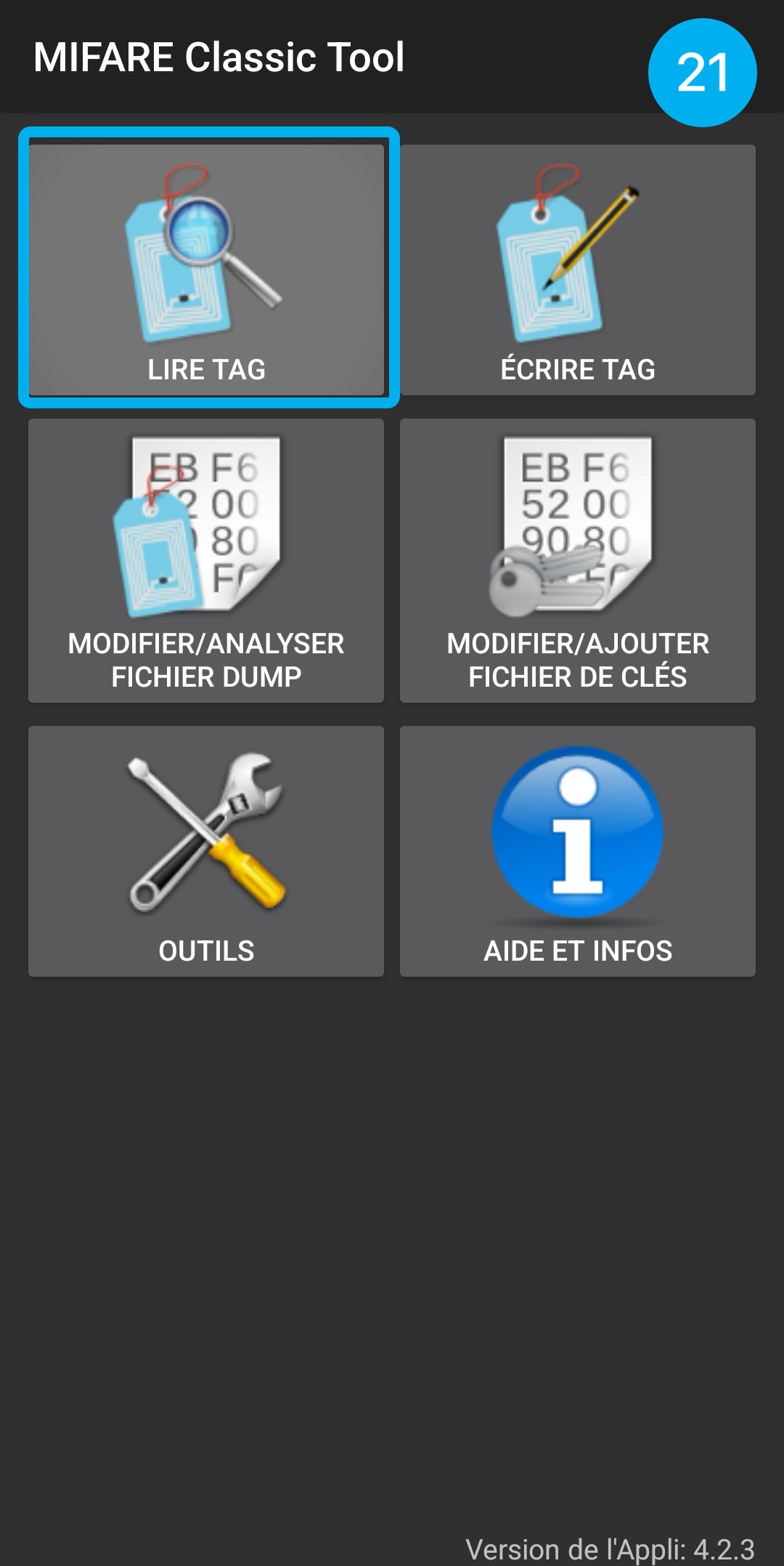 Tutoriel en image : montre comment contrôler la copie de son badge d'immeuble dans l'application MCT.