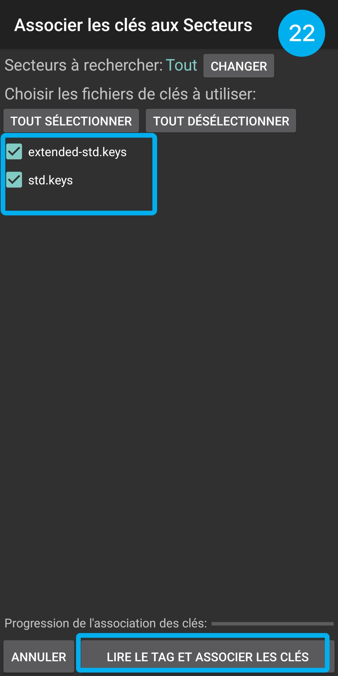 Tutoriel en image : montre comment contrôler la copie de son badge d'immeuble dans l'application MCT.